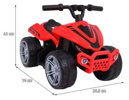 Pojazd Quad Little Monster Czerwony