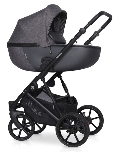 NESA RIKO 2w1 Wózek głęboko-spacerowy - ANTHRACITE