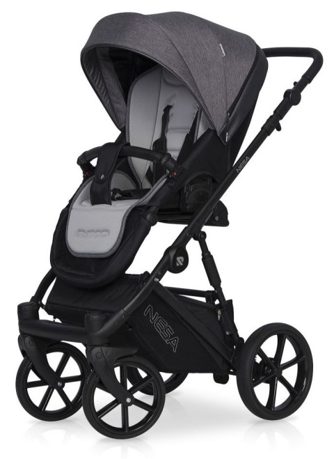 NESA RIKO 2w1 Wózek głęboko-spacerowy - ANTHRACITE