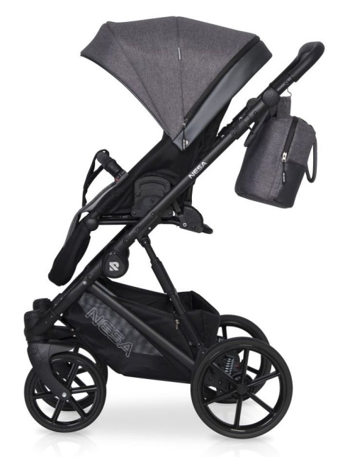 NESA RIKO 2w1 Wózek głęboko-spacerowy - ANTHRACITE