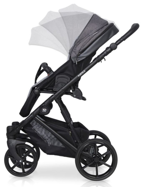 NESA RIKO 2w1 Wózek głęboko-spacerowy - ANTHRACITE