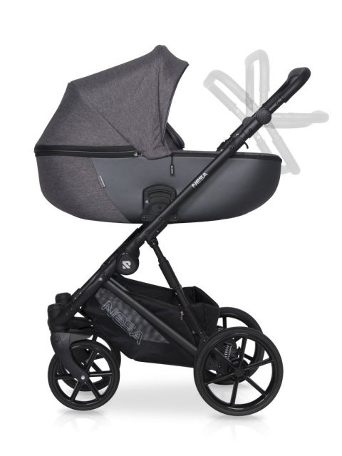 NESA RIKO 2w1 Wózek głęboko-spacerowy - PEARL PINK