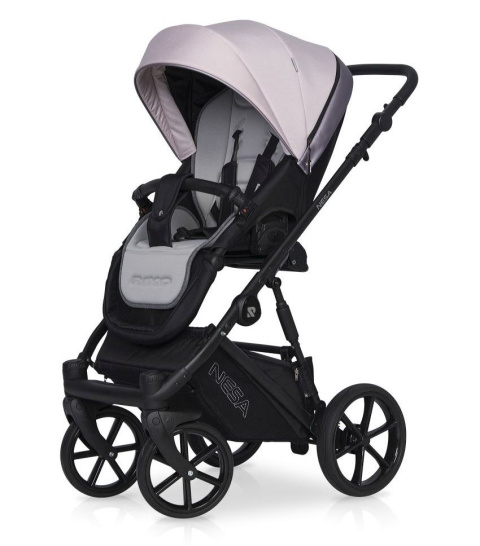 NESA RIKO 3w1 Wózek głęboko-spacerowy z fotelikiem KITE - PEARL PINK