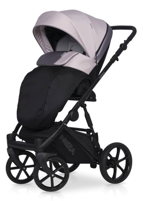 NESA RIKO 3w1 Wózek głęboko-spacerowy z fotelikiem KITE - PEARL PINK