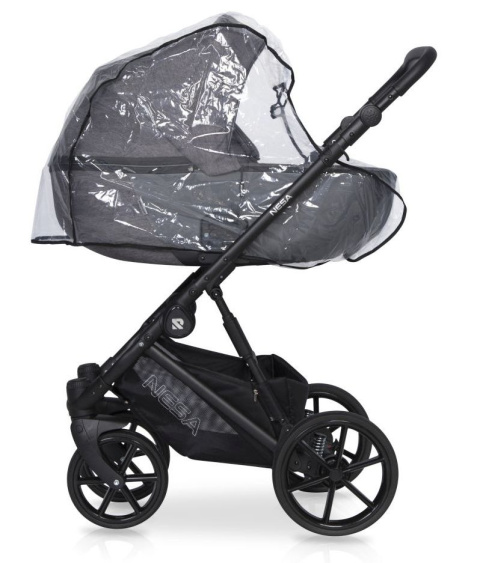 NESA RIKO 3w1 Wózek głęboko-spacerowy z fotelikiem KITE - PEARL PINK