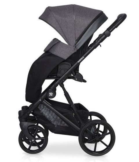 NESA RIKO 3w1 Wózek głęboko-spacerowy z fotelikiem KITE - PEARL PINK