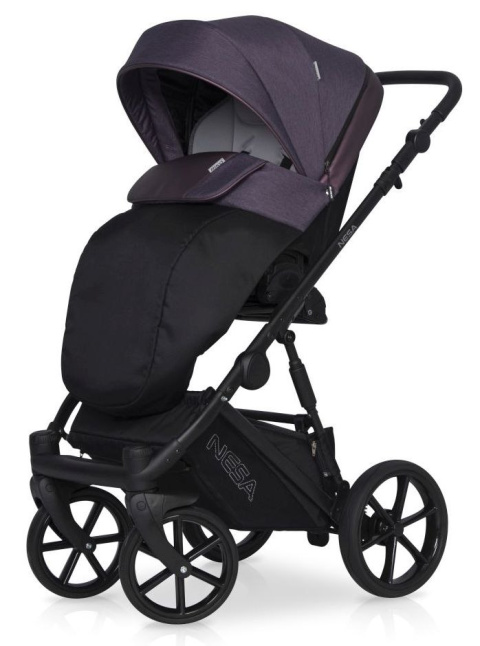 NESA RIKO 3w1 Wózek głęboko-spacerowy z fotelikiem KITE - PLUM