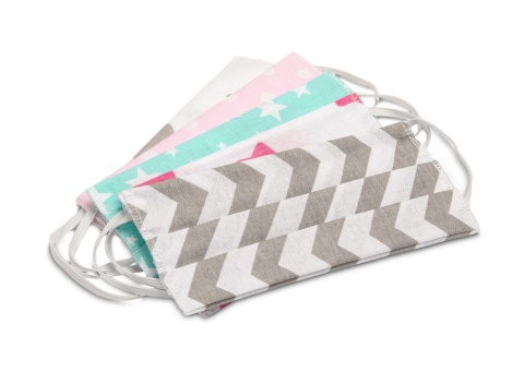 MASECZKA OCHRONNA Bawełniana Trójwarstwowa WIELORAZOWA