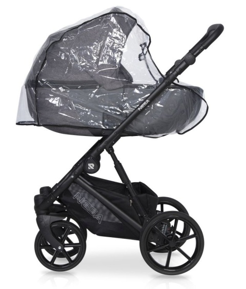 NESA RIKO 3w1 Wózek głęboko-spacerowy z fotelikiem KITE - ANTHRACITE