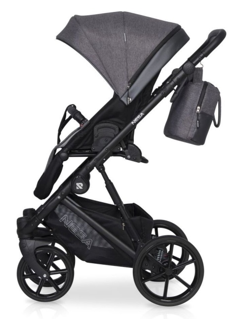 NESA RIKO 3w1 Wózek głęboko-spacerowy z fotelikiem KITE - ANTHRACITE