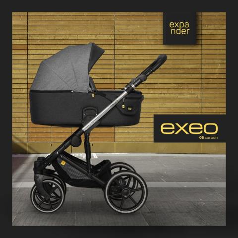EXEO Expander 2w1 Wózek głęboko-spacerowy - CARBON