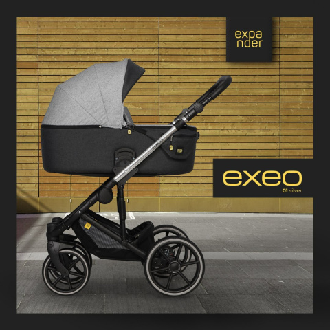 EXEO Expander 2w1 Wózek głęboko-spacerowy - SILVER