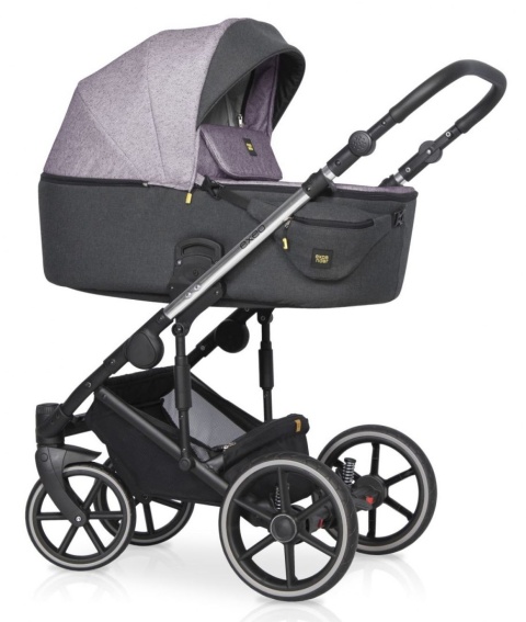 EXEO Expander 3w1 Wózek głęboko-spacerowy z fotelikiem Kite 0-13 kg - PURPLE