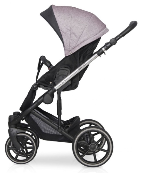 EXEO Expander 3w1 Wózek głęboko-spacerowy z fotelikiem Kite 0-13 kg - PURPLE