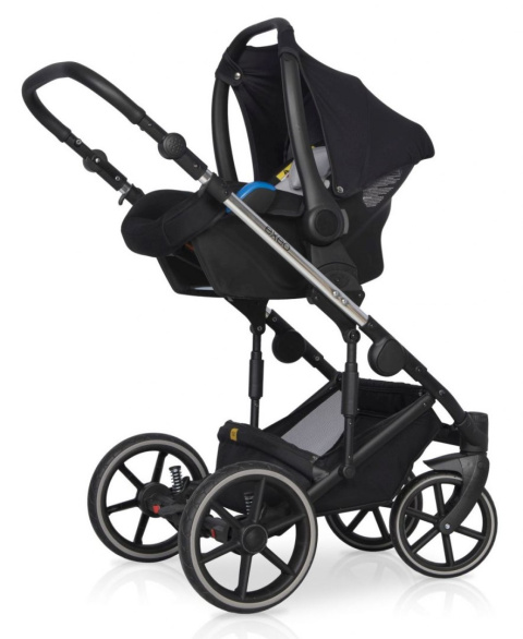 EXEO Expander 3w1 Wózek głęboko-spacerowy z fotelikiem Kite 0-13 kg - SILVER
