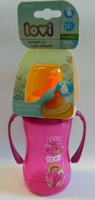 LOVI Kubek Niekapek FOLKY 250ml Magneta