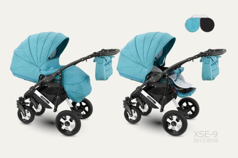 SEVILLA CAMARELO 3w1 - wózek wielofunkcyjny z fotelikiem Carlo 0m+ Polski Produkt