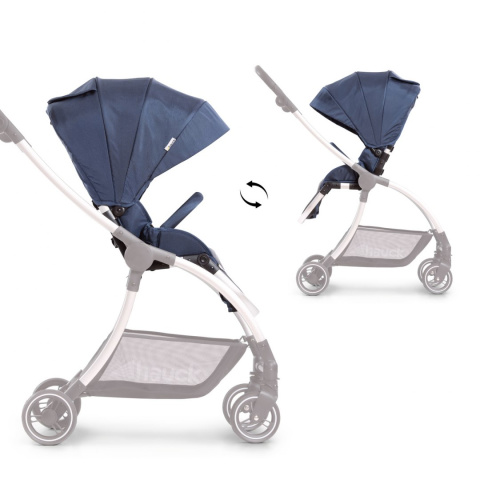 HAUCK EAGLE 4S Wózek spacerowy z przekładanym siedziskiem do 25 kg - DENIM/GREY