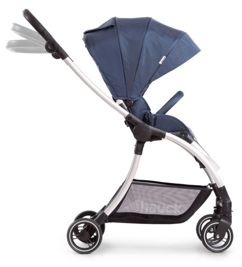HAUCK EAGLE 4S Wózek spacerowy z przekładanym siedziskiem do 25 kg - DENIM/GREY