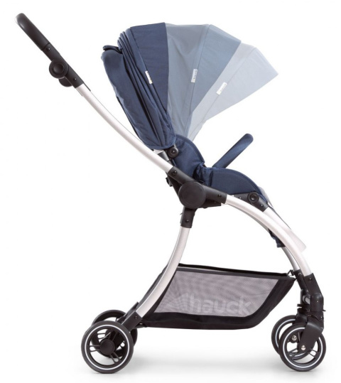 HAUCK EAGLE 4S Wózek spacerowy z przekładanym siedziskiem do 25 kg - DENIM/GREY