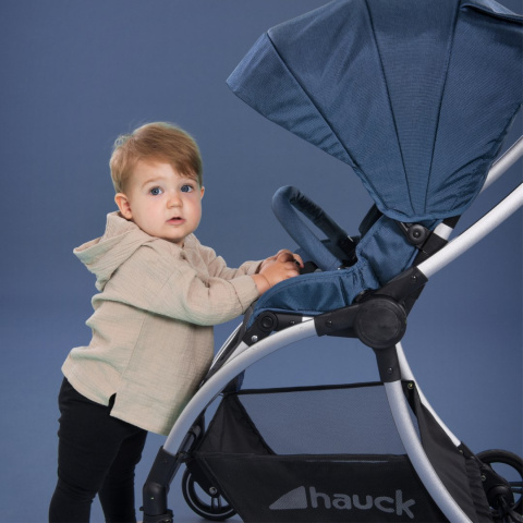 HAUCK EAGLE 4S Wózek spacerowy z przekładanym siedziskiem do 25 kg - DENIM/GREY