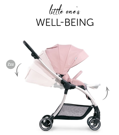 HAUCK EAGLE 4S Wózek spacerowy z przekładanym siedziskiem do 25 kg - PINK/GREY