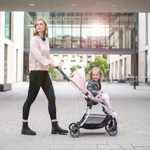 HAUCK EAGLE 4S Wózek spacerowy z przekładanym siedziskiem do 25 kg - PINK/GREY