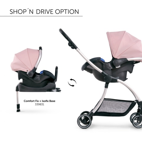 HAUCK EAGLE 4S Wózek spacerowy z przekładanym siedziskiem do 25 kg - PINK/GREY