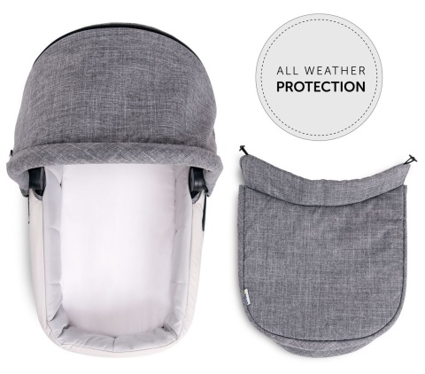 HAUCK Gondola do wózka EAGLE 4S - MELANGE GREY