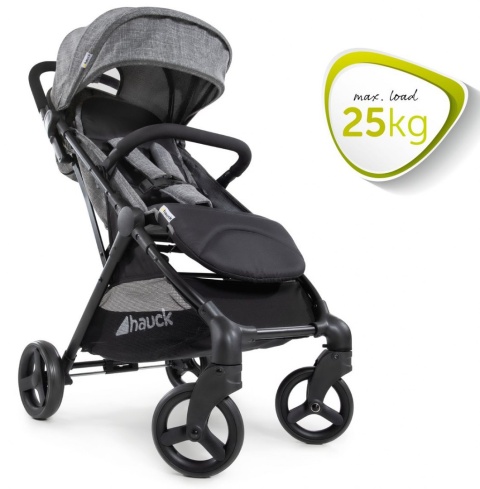 HAUCK SUNNY Kompaktowy wózek spacerowy do 25 kg - MELANGE GREY/BLACK