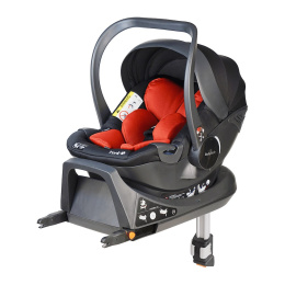 YORK I-Size BabySafe fotelik samochodowy z bazą isofix 0-13kg 0-15m - czerwono/czarny