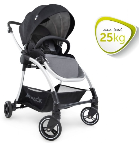 HAUCK EAGLE 4S DUOSET Wózek wielofunkcyjny 2w1 - BLACK/GREY