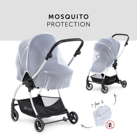 HAUCK EAGLE 4S DUOSET Wózek wielofunkcyjny 2w1 - BLACK/GREY