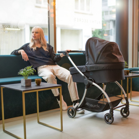HAUCK EAGLE 4S DUOSET Wózek wielofunkcyjny 2w1 - BLACK/GREY