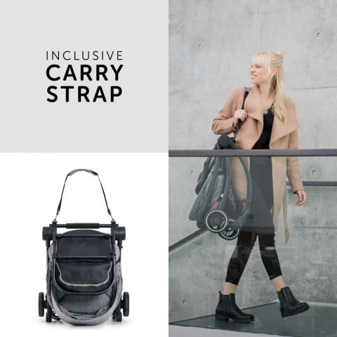 HAUCK EAGLE 4S DUOSET Wózek wielofunkcyjny 2w1 - MELANGE GREY