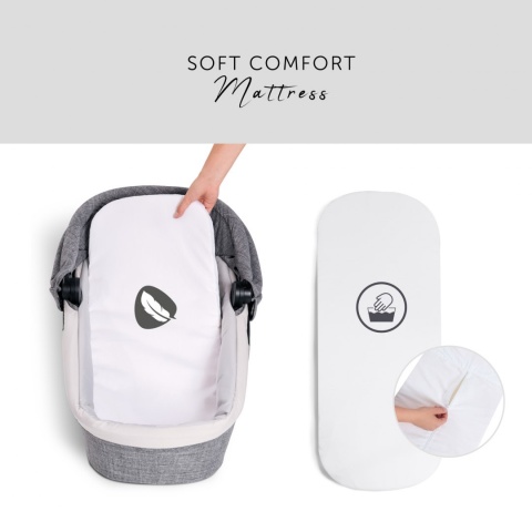 HAUCK EAGLE 4S DUOSET Wózek wielofunkcyjny 2w1 - MELANGE GREY