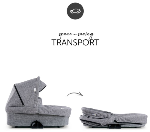 HAUCK EAGLE 4S DUOSET Wózek wielofunkcyjny 2w1 - MELANGE GREY