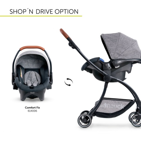 HAUCK EAGLE 4S DUOSET Wózek wielofunkcyjny 2w1 - MELANGE GREY