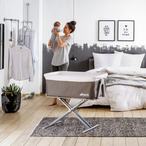 HAUCK FACE TO ME Łóżeczko dostawne - GREY