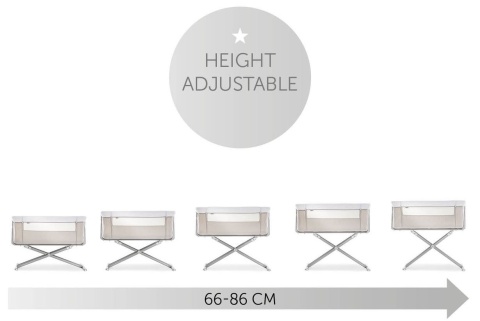 HAUCK FACE TO ME Łóżeczko dostawne - GREY