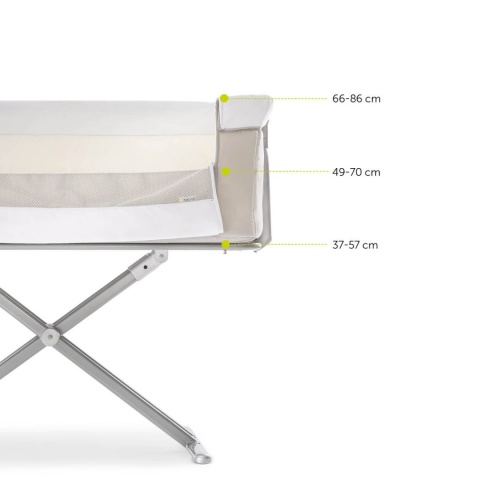 HAUCK FACE TO ME Łóżeczko dostawne - GREY