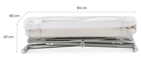 HAUCK FACE TO ME Łóżeczko dostawne - GREY