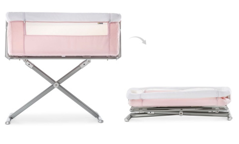 HAUCK FACE TO ME Łóżeczko dostawne - PINK