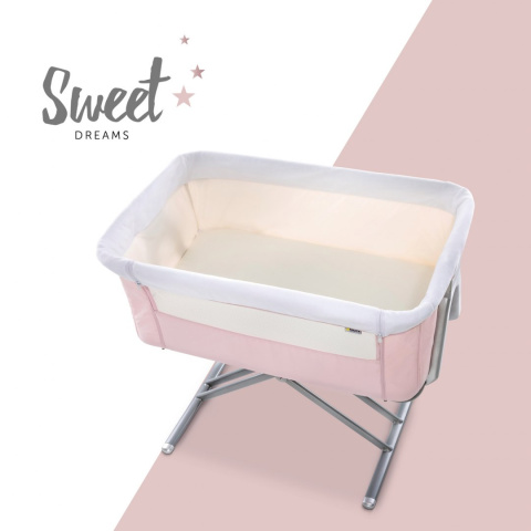 HAUCK FACE TO ME Łóżeczko dostawne - PINK