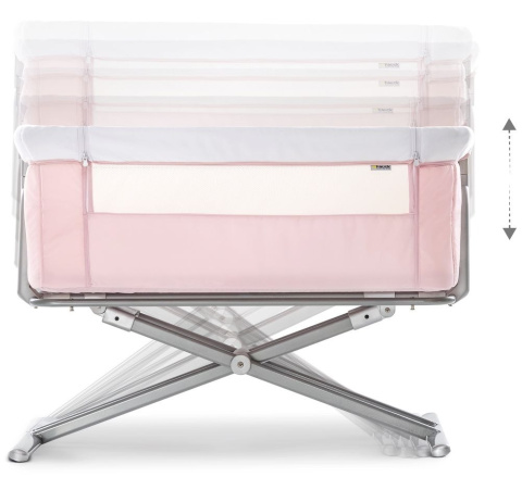 HAUCK FACE TO ME Łóżeczko dostawne - PINK