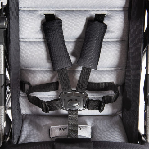 HAUCK RAPID 3R DUO Podwójny wielofunkcyjny wózek spacerowy - SILVER/CHARCOAL