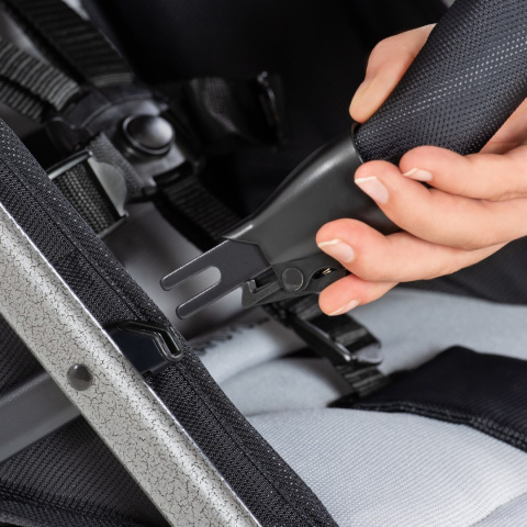 HAUCK RAPID 3R DUO Podwójny wielofunkcyjny wózek spacerowy - SILVER/CHARCOAL