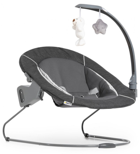 HAUCK ALPHA BOUNCER DELUXE leżaczek z możliwością montażu na krzesełkach Alpha+ i Beta+ MELANGE GREY