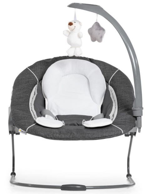 HAUCK ALPHA BOUNCER DELUXE leżaczek z możliwością montażu na krzesełkach Alpha+ i Beta+ MELANGE GREY