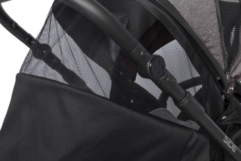 RIKO SIDE 2w1 Wózek głęboko-spacerowy - ANTHRACITE